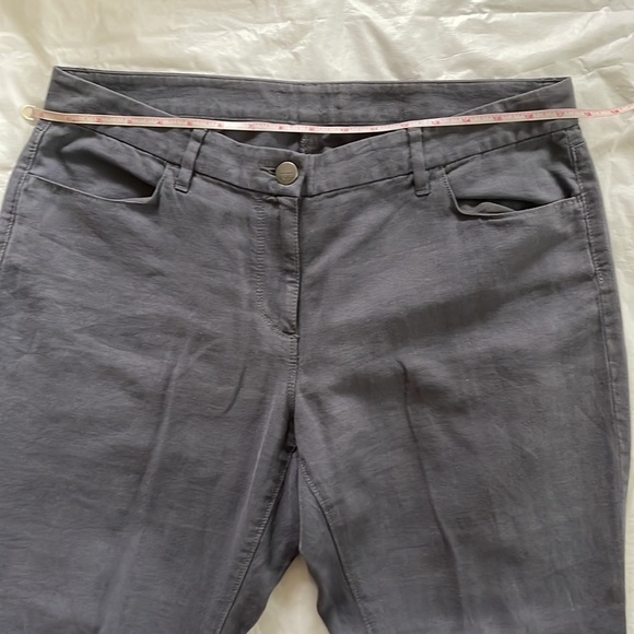 Ann Taylor Loft Linen Cotton Pants in Gray Size-Large NWOT - Picture 6 of 16